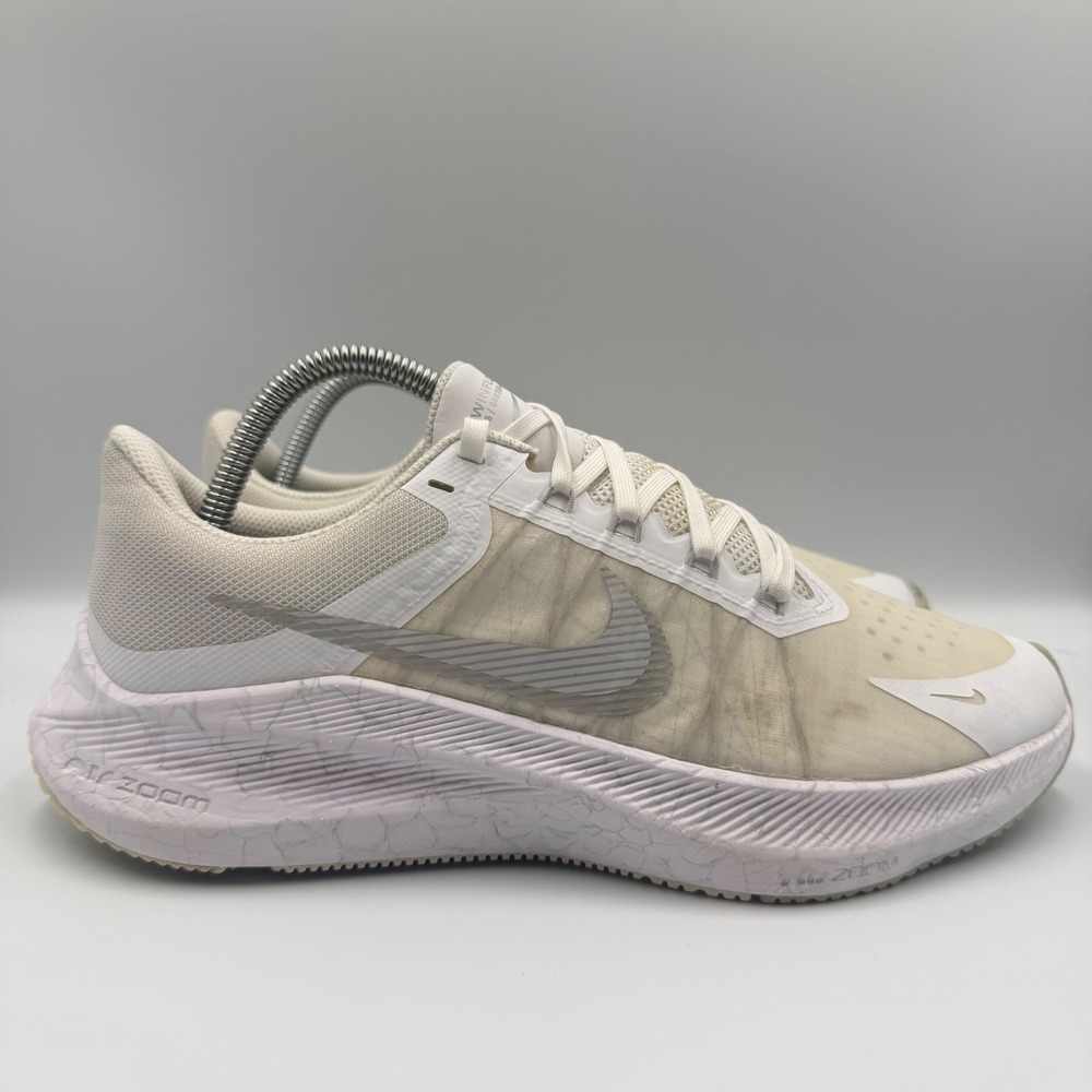 Nike Zoom Winflo 8 Womens Size 9.5 Running Shoes CW3421-104 White Cream